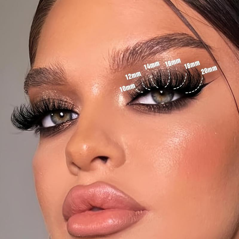 10-20Mm Mixed Individual Cosmetic False Lashes Clusters, 240Pcs/234Pcs/300Pcs/308Pcs Fluffy Curly Thick Fake Eyelashes, Lightweight Makeup Enhancement Lashes Clusters Kit, Lashes Strips Eyelashes Extension Clusters, Fall, Meatball in Makeup